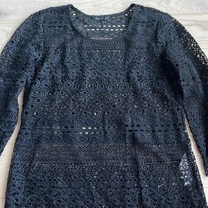 New black lace blouse